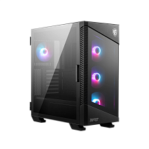 Корпус для ПК MSI MPG VELOX 100R, Midi Tower, чёрный, под ATX, mATX, Mini-ITX, подсветка ARGB