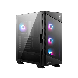 Корпус ПК без блока Case MSI MPG VELOX 100R, Midi-Tower, TG, 4x120mm ARGB, 2xUSB 3.2, 1xUSB 3.2 Type-C, ATX, mATX, mITX Black