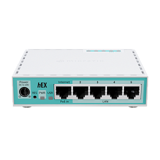 Маршрутизатор MikroTik hEX refresh E50UG, 5 портов 1 Гбит/с, USB, 512 МБ ОЗУ