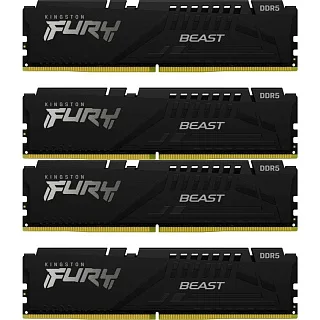 Оперативная память Kingston KF556C40BBK4-128, 128 ГБ (4x32 ГБ), DDR5, 5600 МГц, DIMM, PC5-44800, CL40