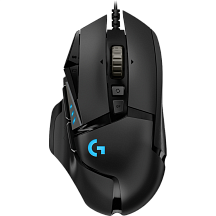 Мышь Logitech G502 HERO High Performance, проводное подключение, USB-A, 25600 dpi, чёрный, подсветка