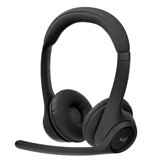 Гарнитура Logitech Zone 300, Bluetooth 5.3, накладные, чёрный, микрофон поворотный, для офиса