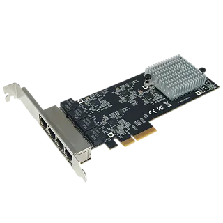 Сетевая карта Sunrich technology(h.k.) 2.5G Quad Port RJ45 Ethernet Adapter support WOL with Intel I225-V chipset