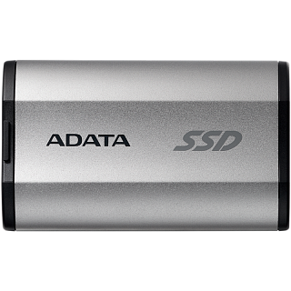 Внешний накопитель ADATA SD810, SSD 1 ТБ, USB 3.2 Gen 2 Type-C, USB Type-C, серебристый